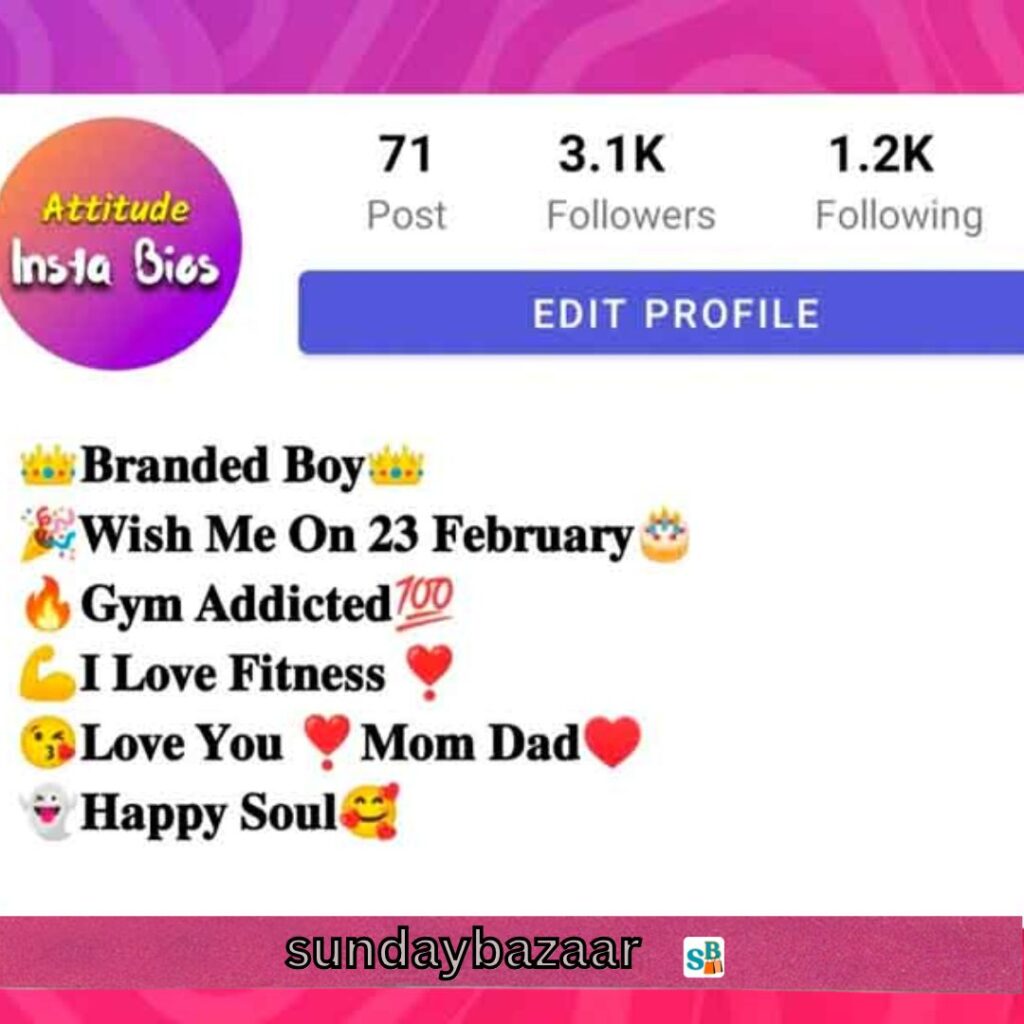 Heart Bio for Instagram