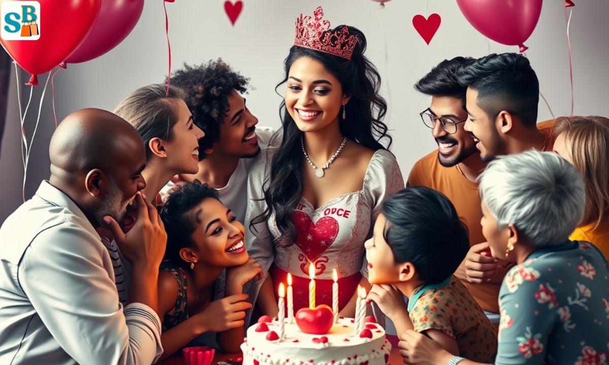 Mother Birthday Wishes And Caption: Queen of Hearts And Love