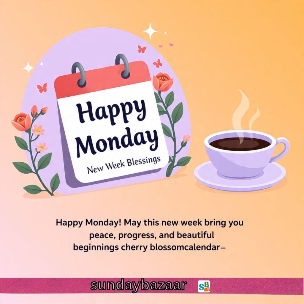 Happy Monday New Week Blessings