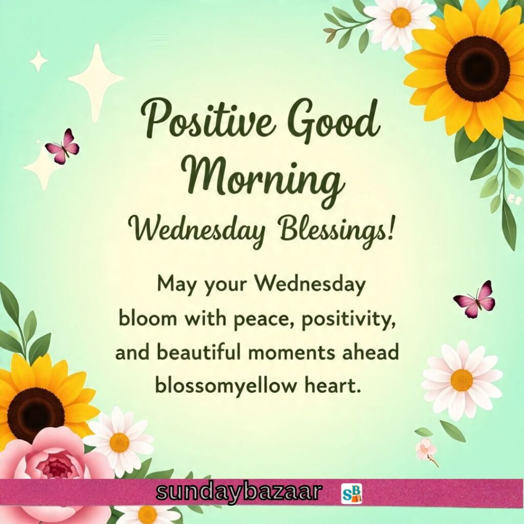 Positive Good Morning Wednesday Blessings