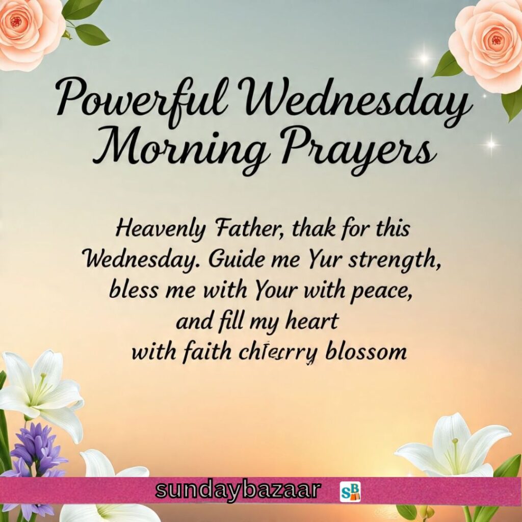 Powerful Wednesday Morning Prayers