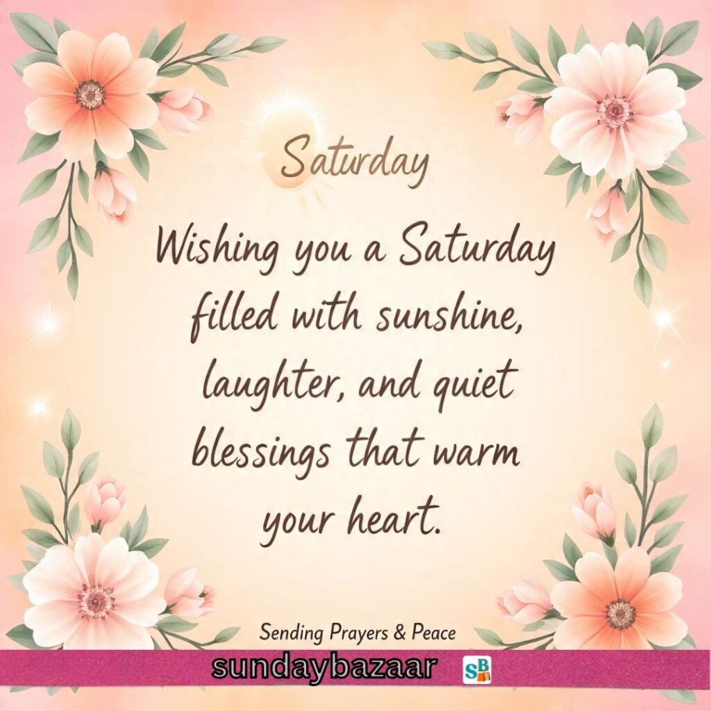 Saturday Prayers and Blessings